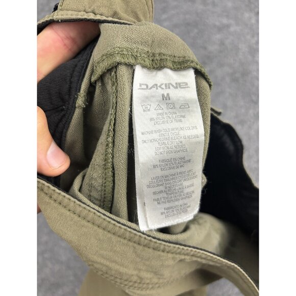 Dakine Shorts Mens Medium Olive Green MTB Mountain Bike Cycling Adjustable Waist - Picture 7 of 7